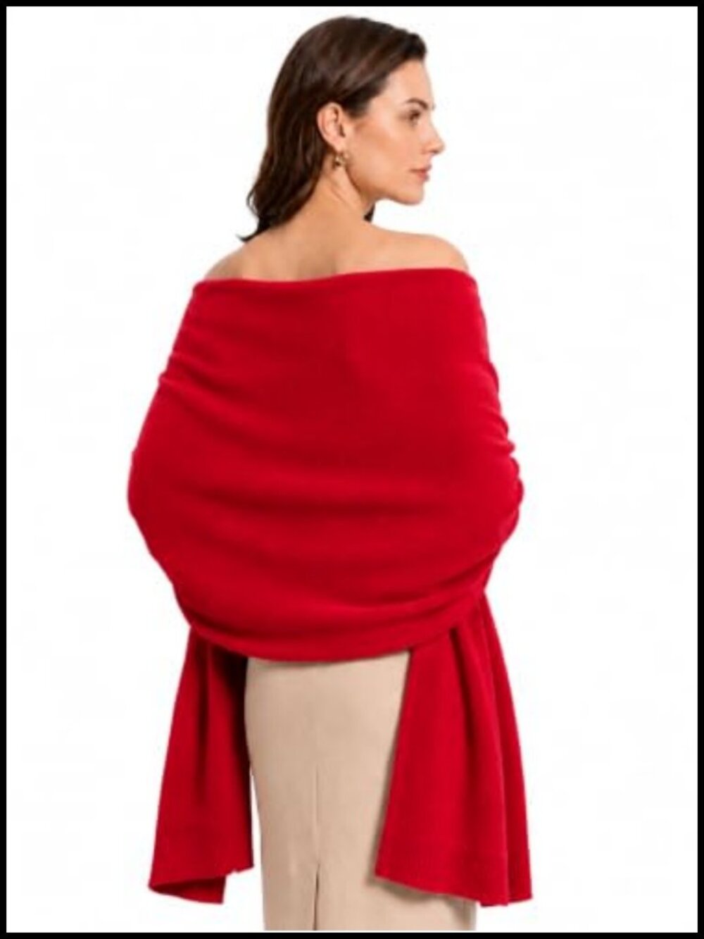 Women's Thick Warm Knit Shawl Wrap Winter Wedding Pashmina